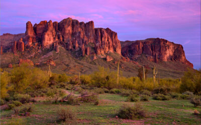 Sundown at Superstition Mountain